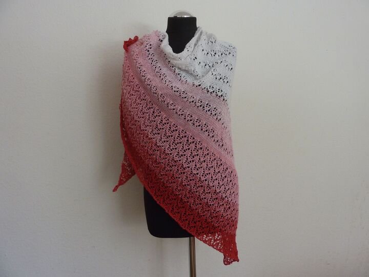 Strickanleitung - Tuch "Fuchsia"