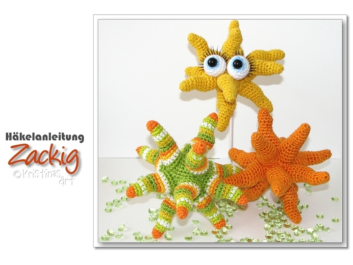Häkelanleitung Zackig - Amigurumi