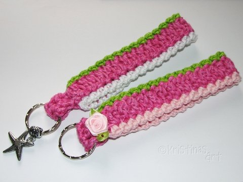 Häkelanleitung Schlüsselband - Schlüsselanhänger
