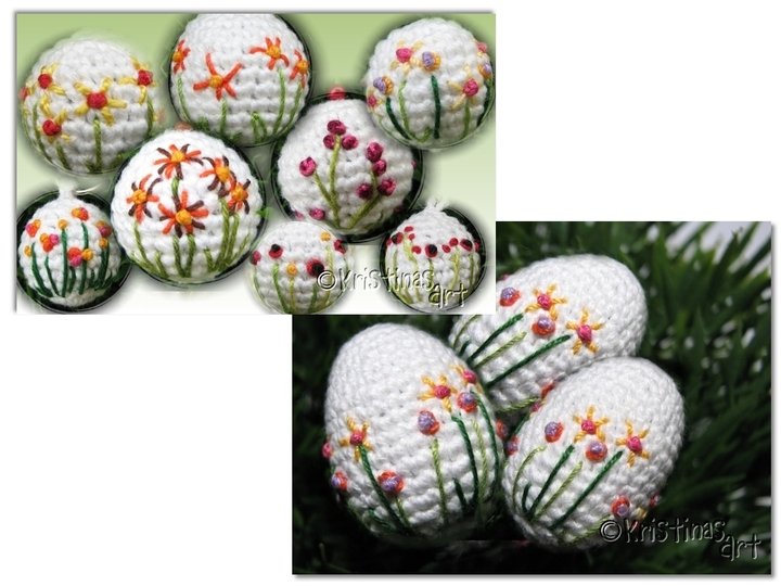 Häkelanleitung - Stickanleitung Kugel und Ei