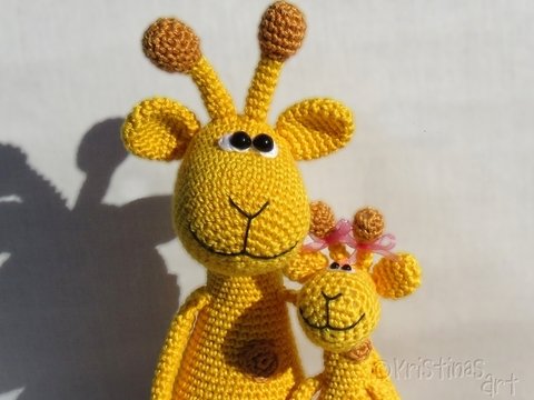 Häkelanleitung Giraffen - 2 Größen - Amigurumi