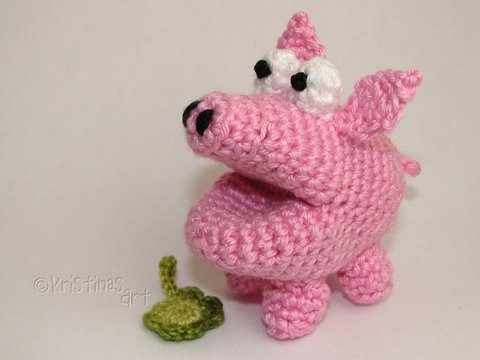 Häkelanleitung Glücksschwein - Amigurumi