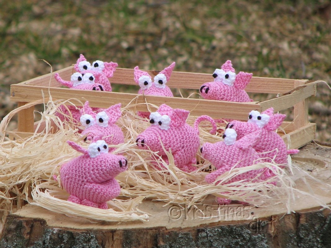 Häkelanleitung Glücksschwein - Amigurumi - Bild 4