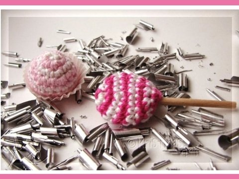 Zweifarbige Kugel - Praline häkeln