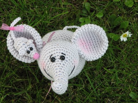 Häkelanleitung Elefant und Maus - Amigurumi
