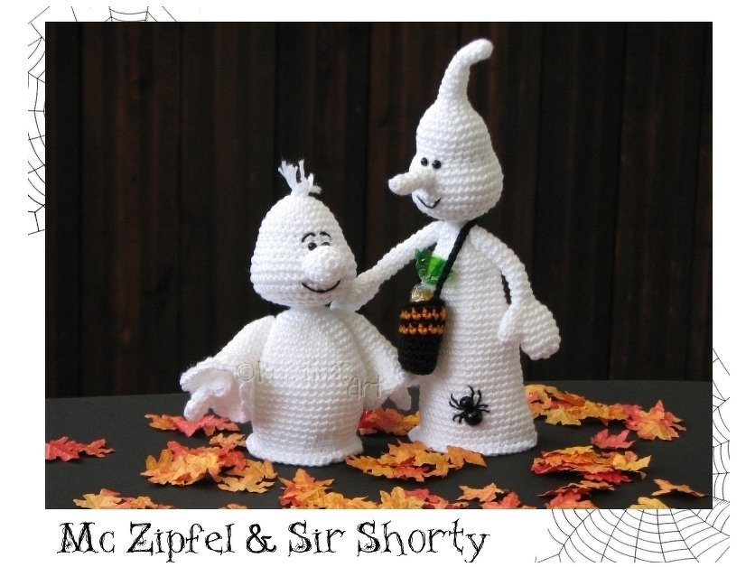Häkelanleitung Gespenster Amigurumi - Mc Zipfel und Sir Shorty - Bild 2