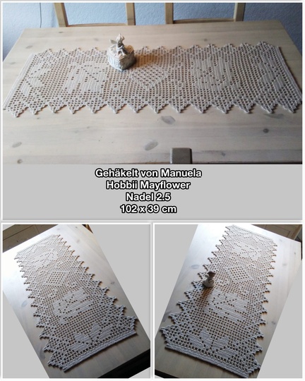 Häkeln / Tischläufer / Herbstlaub