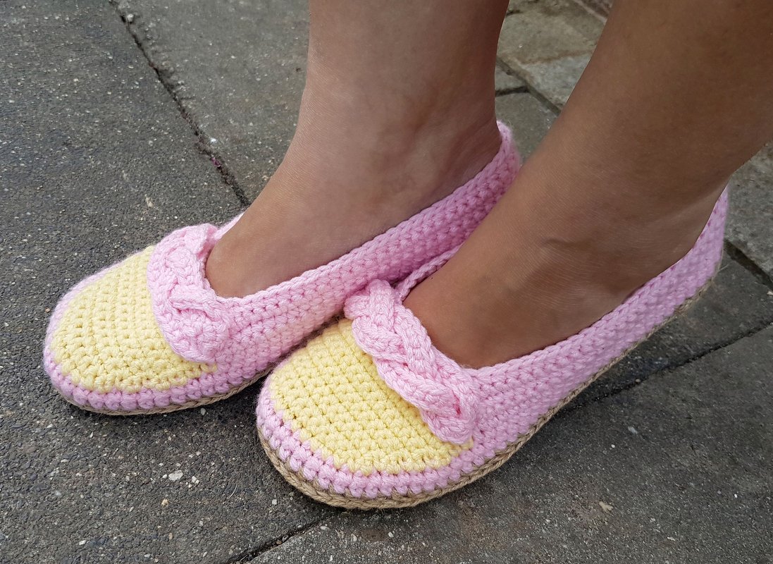 Häkelanleitung Häkelschuhe No.7 (36-41) - Bild 4