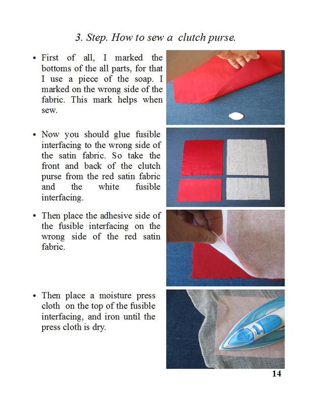 satin evening bag sewing pattern PDF Photos and pictures