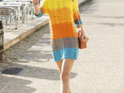 Kleid im Farbverlauf