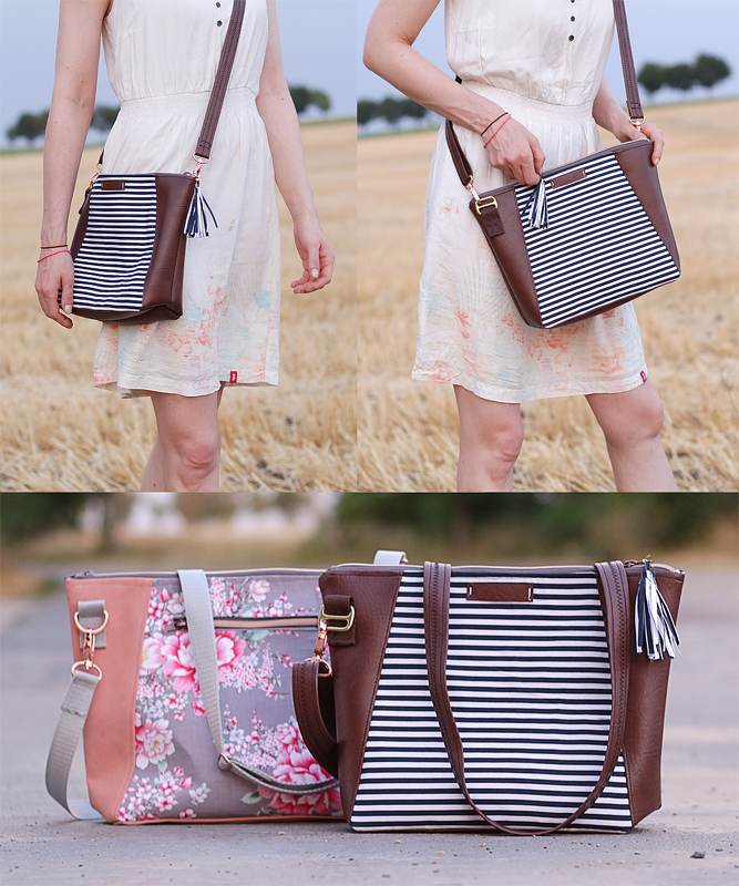 Tasche HOLLY | Nähanleitung & Schnittmuster / Schultertasche mit Reißverschluss / Ledertasche - Bild 3