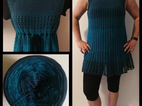 Häkelanleitung Tunika "Ozean"