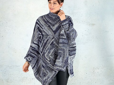 Häkelanleitung Damenponchopullover "Corina Casa" 759018