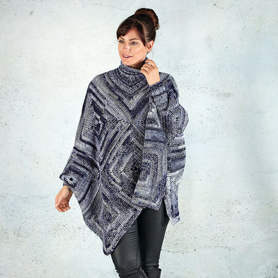 Häkelanleitung Damenponchopullover "Corina Casa" 759018