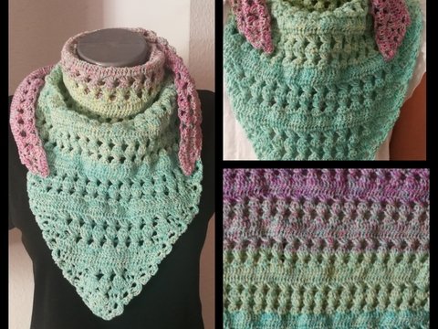 Häkelanleitung Dreieckstuch "Lina"