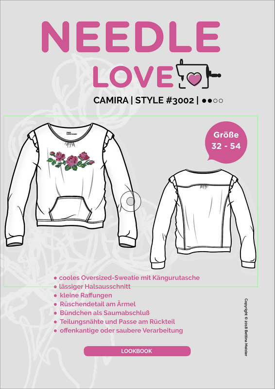 Camira Schnittmuster und Nähanleitung Gr. 32-54