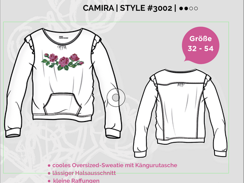 Camira Schnittmuster und Nähanleitung Gr. 32-54