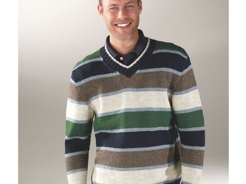 Strickanleitung Herrenpullover "Record" 759063