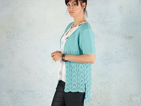 Strickanleitung Damenjacke "Piano" 759013