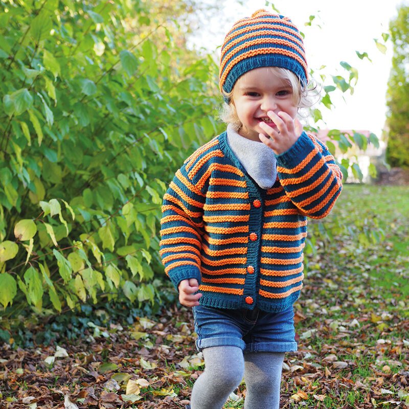 Strickanleitung Kinderjacke mit Mütze "Piano" 759037 - Bild 2