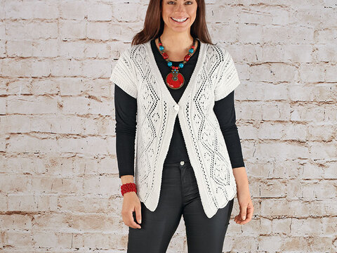 Strickanleitung Damenpullover "Seidenglanz" 759100