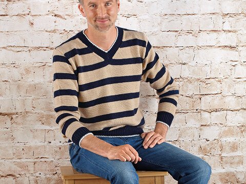 Strickanleitung Herrenpullover "Ideal" 759065