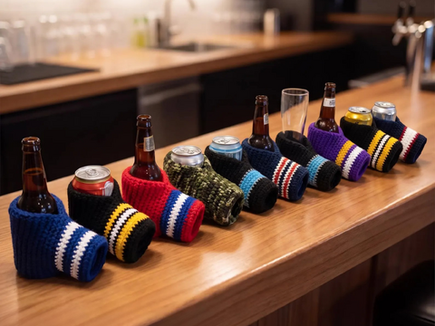 Crochet Beverage Beer Mitt Pattern