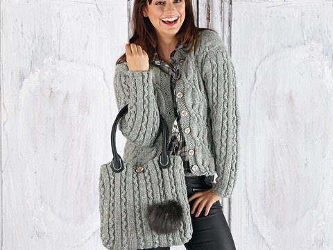 Strickanleitung Damentrachtenjacke "Tweed" 759002