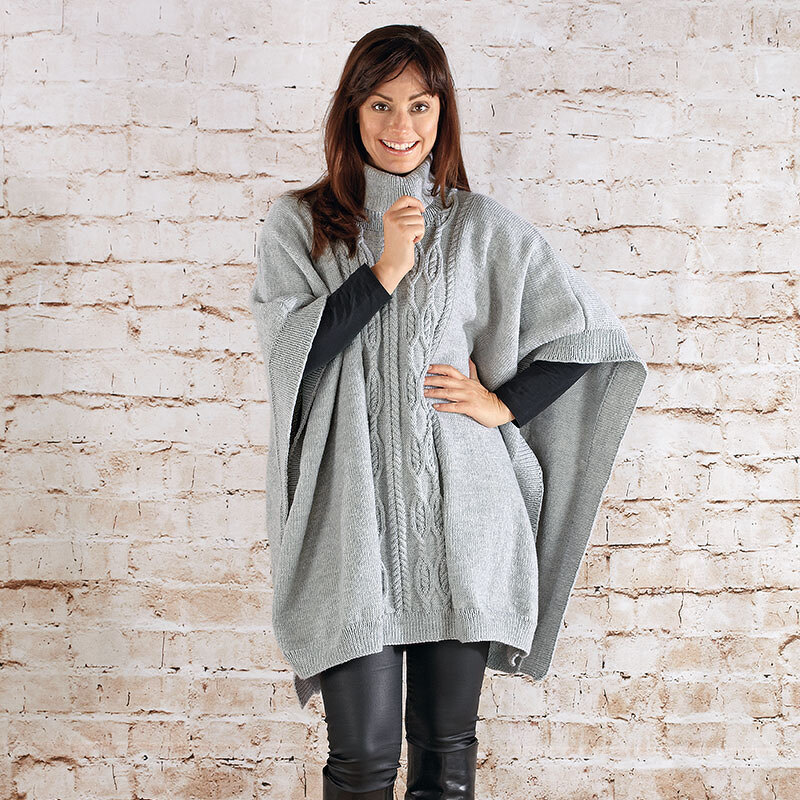 Strickanleitung Damenponcho "Sidney" 759015