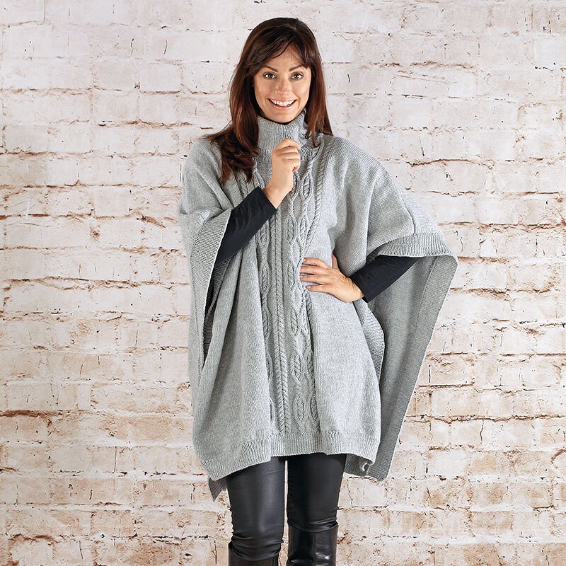 Strickanleitung Damenponcho "Sidney" 759015