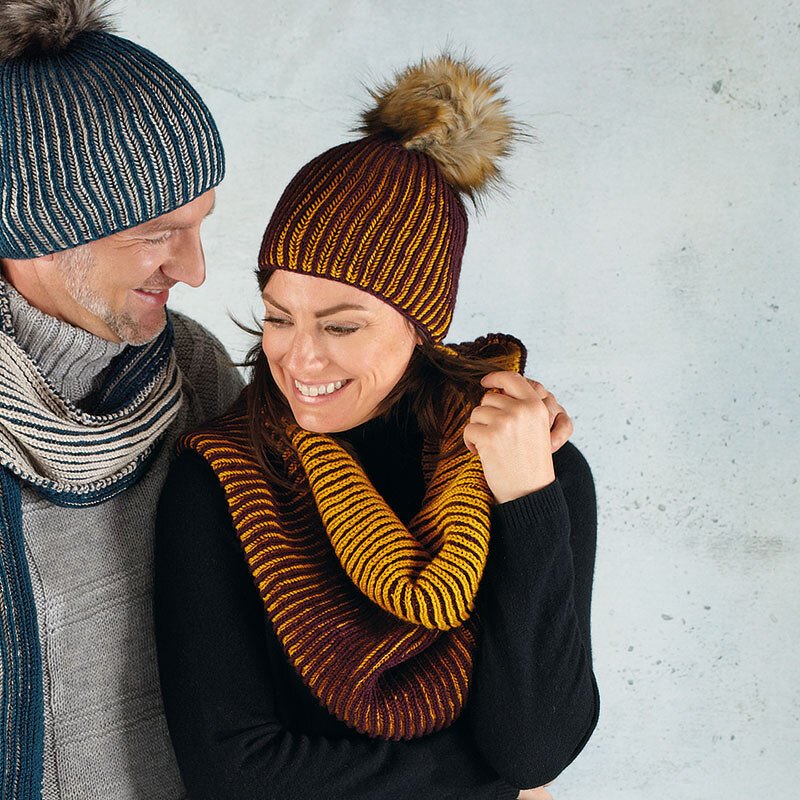 Strickanleitung Damenmütze &amp; Loop "Lucca" 759096