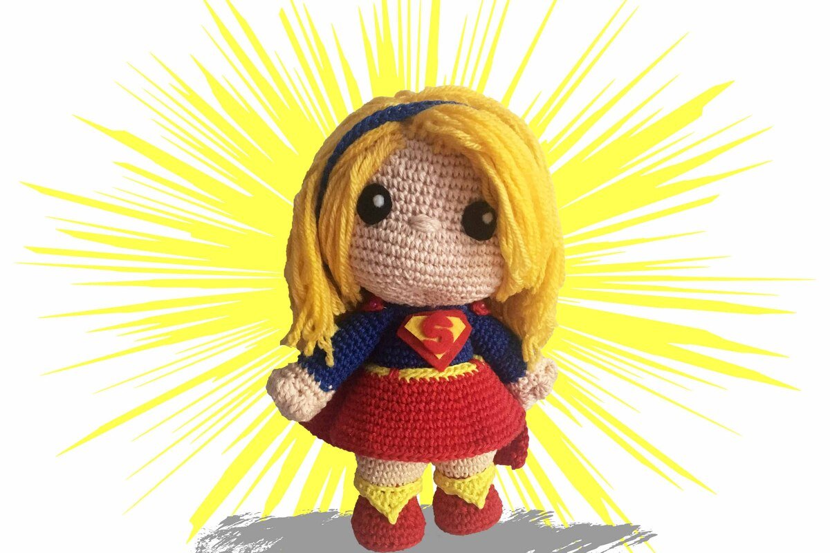 Superheldin Häkelanleitung Amigurumi