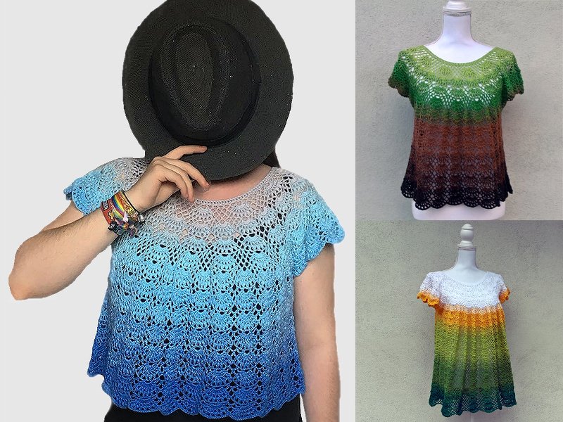 Häkelanleitung Tunika Sarah - alle Größen