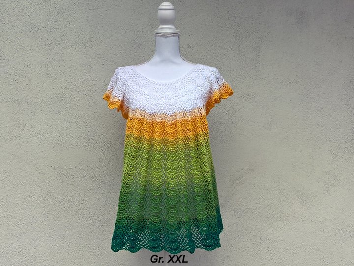 Häkelanleitung Tunika Sarah - alle Größen