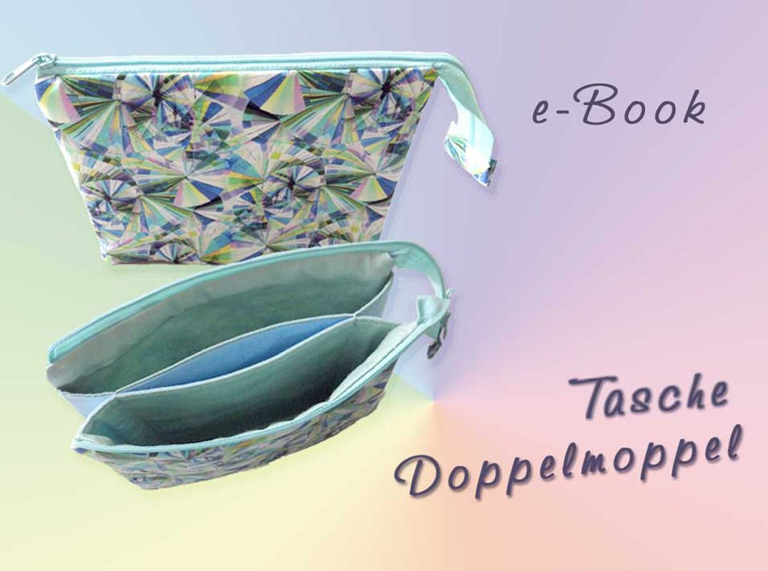 Tasche Doppelmoppel - 3 Innentaschen und ein Reißverschluss