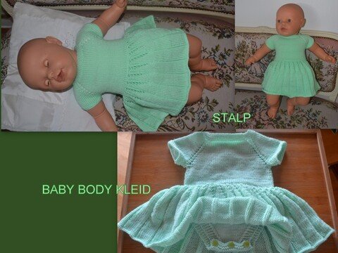 Baby Body Kleid - 3 Größen 0 - 18 Mon.