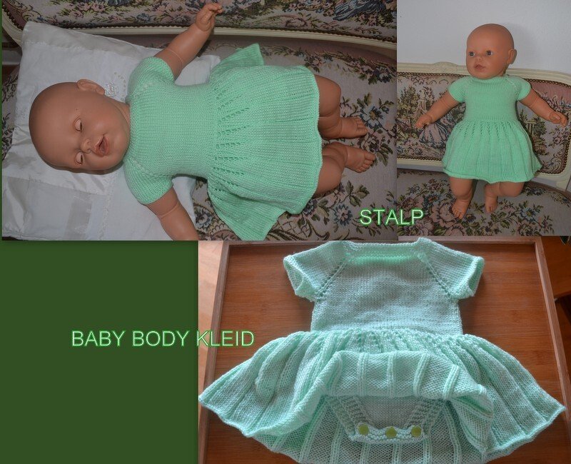 Baby Body Kleid - 3 Größen 0 - 18 Mon.