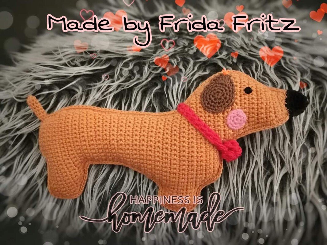 Süße Dackel als Spielzeug häkeln - Bild 4