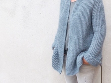 Strickanleitung, Mohairjacke in Halbpatent