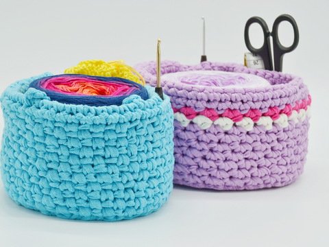 - BOBBELKÖRBCHEN - stabiles Utensilo mit eingearbeiteten Fächern für Handarbeitsmaterial mit Henkeln, Bobbelkörbchen, Körbchen, Korb Bobbeltasche
