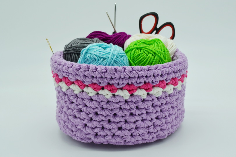 - BOBBELKÖRBCHEN - stabiles Utensilo mit eingearbeiteten Fächern für Handarbeitsmaterial mit Henkeln, Bobbelkörbchen, Körbchen, Korb Bobbeltasche