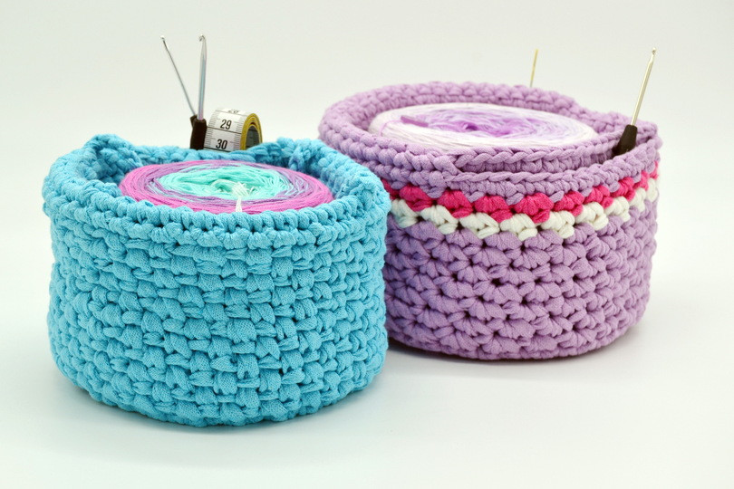 - BOBBELKÖRBCHEN - stabiles Utensilo mit eingearbeiteten Fächern für Handarbeitsmaterial mit Henkeln, Bobbelkörbchen, Körbchen, Korb Bobbeltasche