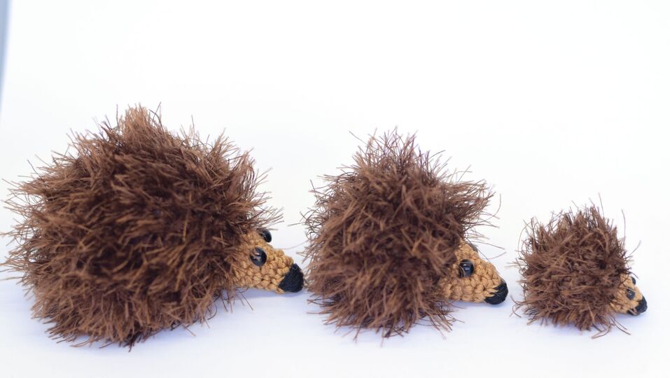 Haekelicious Igel Familie / Igel 3 Größen / Häkelanleitung