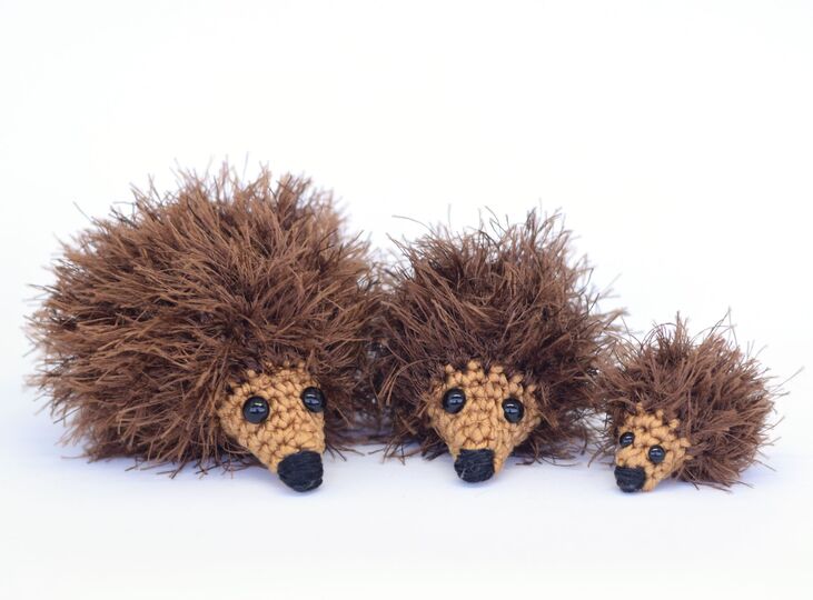 Haekelicious Igel Familie / Igel 3 Größen / Häkelanleitung