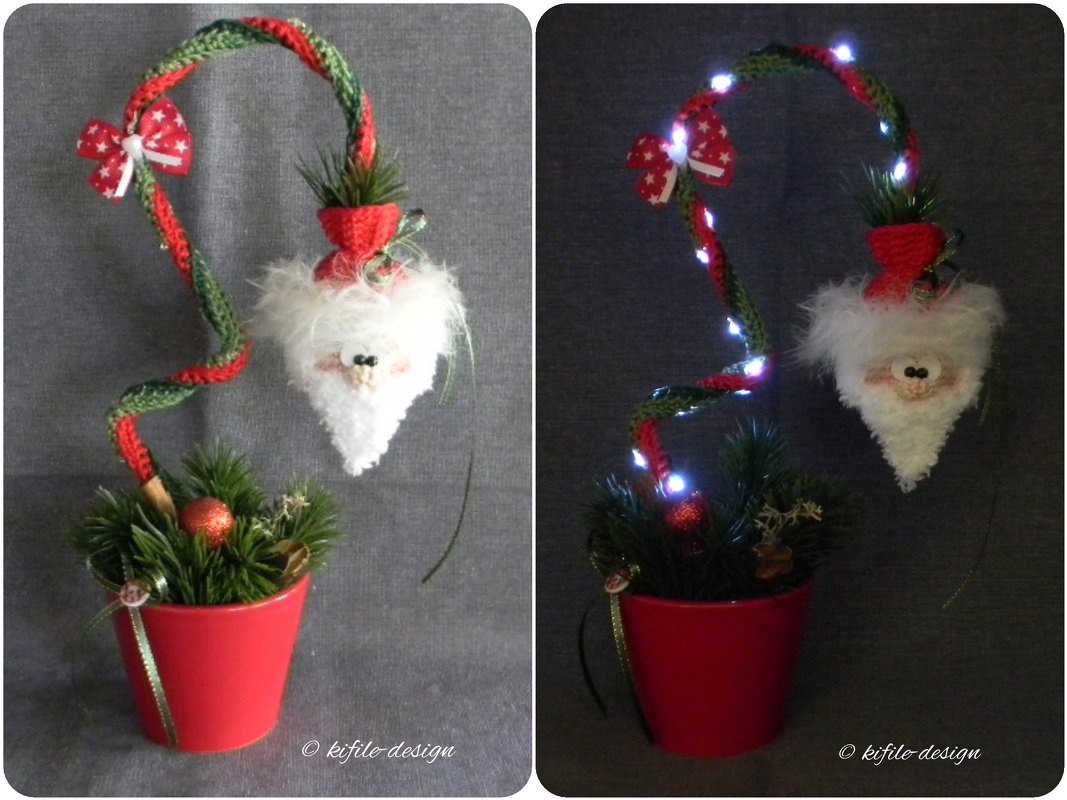 Häkelanleitung Ein kleiner Gruß vom Weihnachtsmann