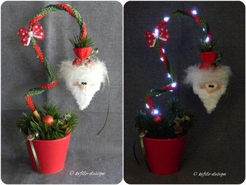 Häkelanleitung Ein kleiner Gruß vom Weihnachtsmann