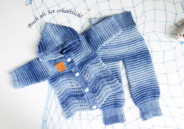 Trousers for babies/toddlers "Lagoon", size 0 m. - 4 y.