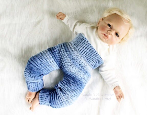 Trousers for babies/toddlers "Lagoon", size 0 m. - 4 y.