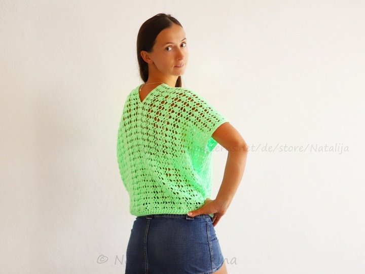 Häkelanleitung für Pullover 'Freiheit' in Größen XS - XL