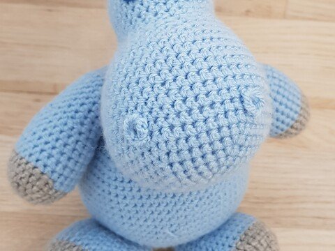 Häkelanleitung "Spieluhr dickes Nilpferd"